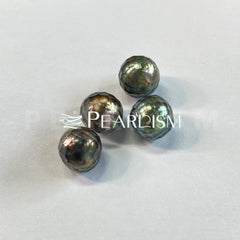 9-10mm Dragon Scale Pattern Black Tahitian Loose Pearl (End Product)【Pearlism】