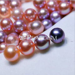 Dragonball (1 deep orange round 10-13mm freshwater pearl)【Pearlism】