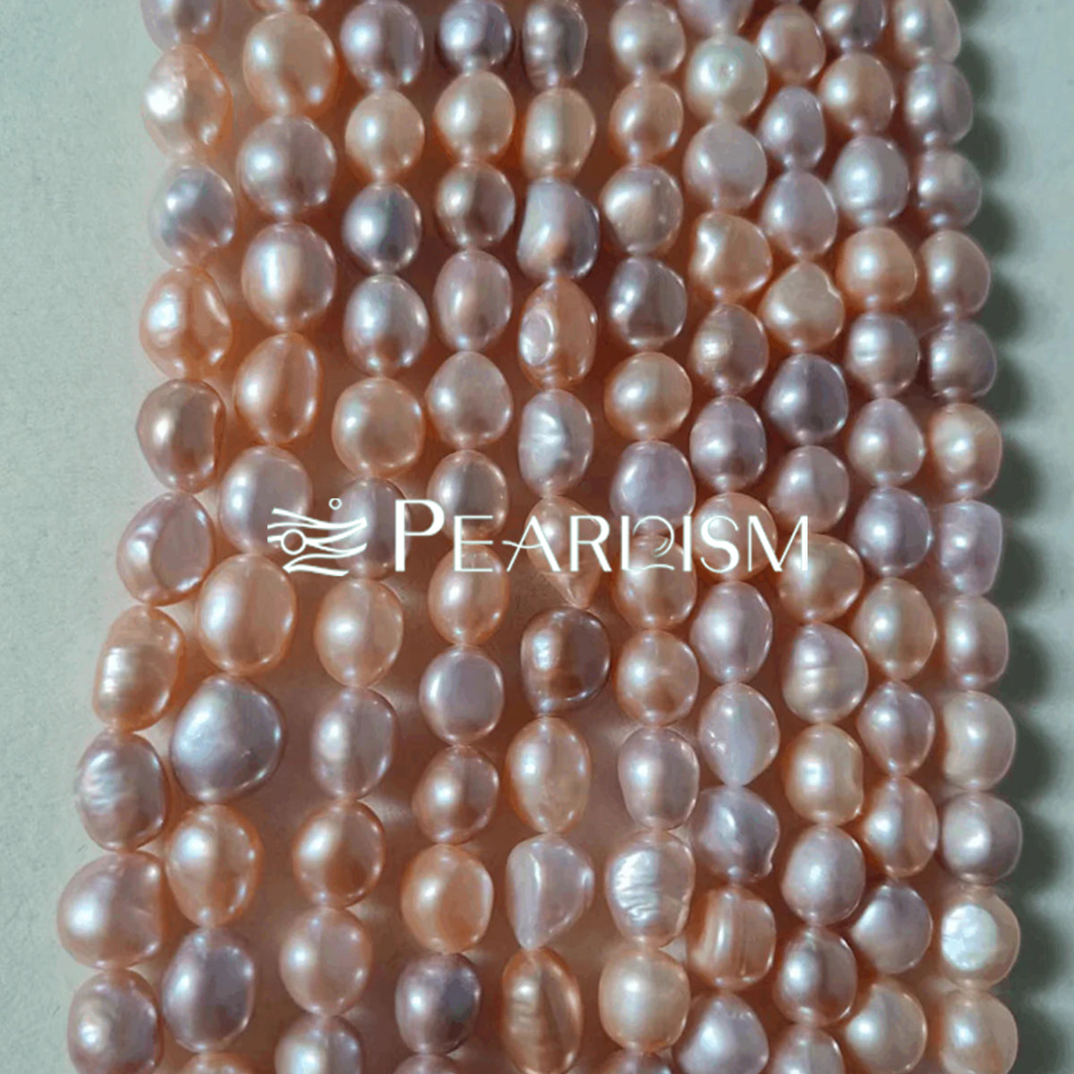 Full string  seedless pearl Candy Necklace 9-10mm