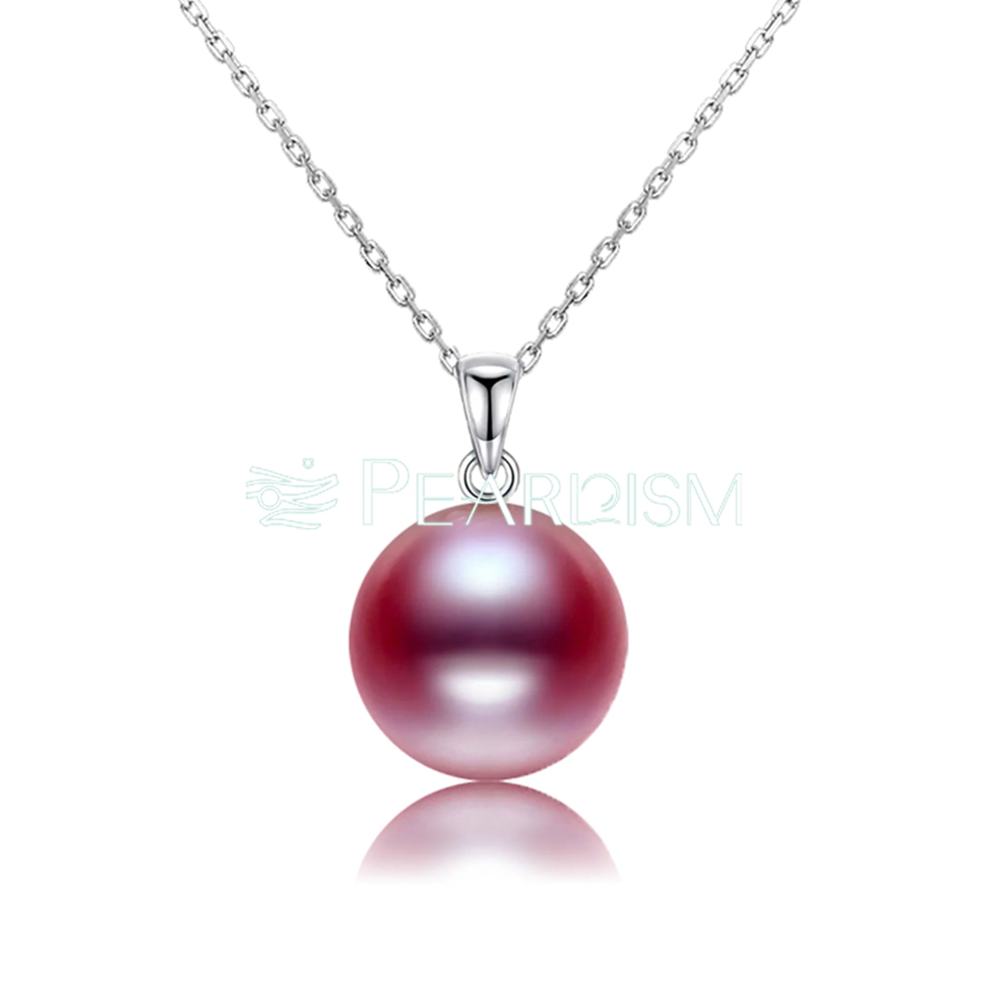 9-10mm Purple Edison Pearl S925 Jewelry Set: Necklace&Ring&Earrings  (End Product)【Pearlism】