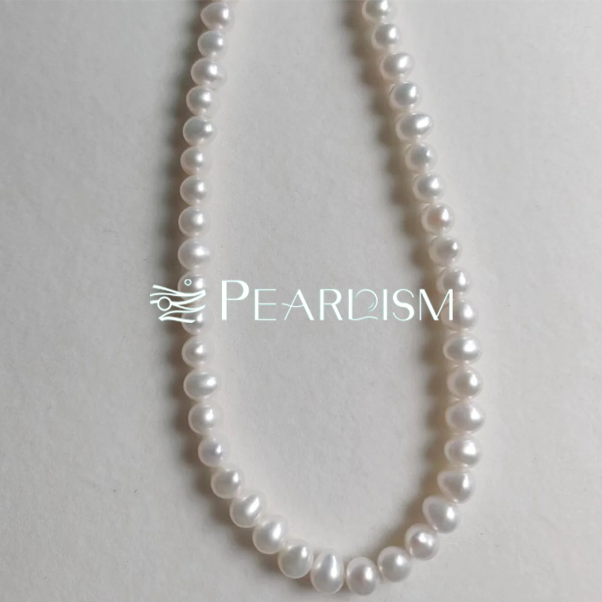 Princess Neck Full String White pearl Necklace 45cm