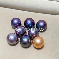 King of Blueberry (1 deep color round 11-15mm pearl)【Pearlism】