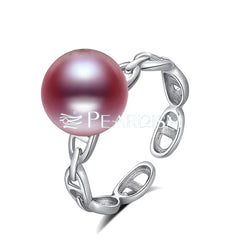 9-10mm Purple Edison Pearl S925 Ring (End Product