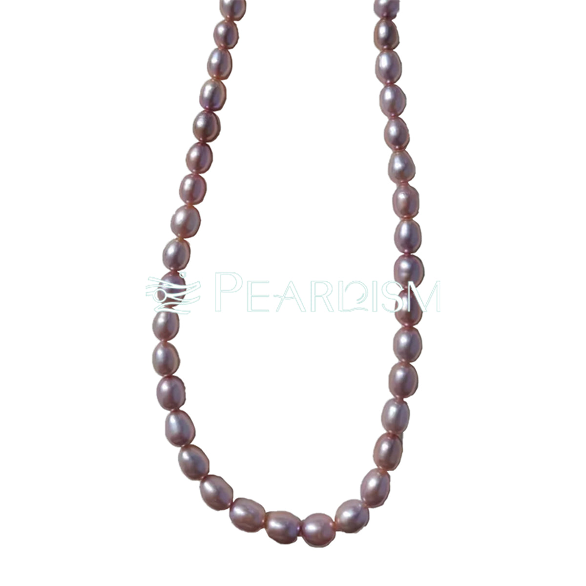 Princess Necklace Full String Purple seedless pearl necklace 45cm S925