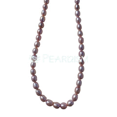 Princess Necklace Full String Purple seedless pearl necklace 45cm S925